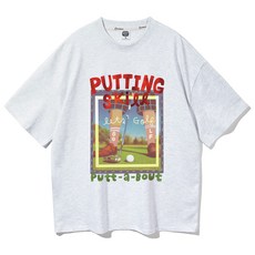 앨빈클로 남녀공용 퍼팅스킬 오버핏 반팔티 AST4554