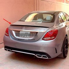 벤츠 W205 스포일러 13-21 C180 C200 C230 C 클래스 후면 윙 호환, 미도색ed
