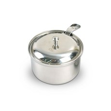 스텐 다대기통 양념단지 양념통 8.3cm 5호 수저포함 yes+1725Fd