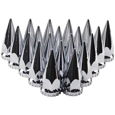 MRJLK 33mm 나사식 스파이크 러그너트커버 20개, MRJLK 33mm 크롬 ABS 플라스틱 나사식 표준
