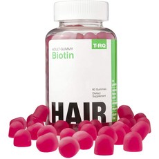 T.Rq 頭髮護理生物素軟糖 草莓口味, 60顆, 1罐