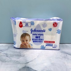 嬌生嬰兒純水柔濕巾 80片(加厚)/100片, 1個, 80片 (加厚款)