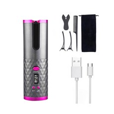 無線自動捲髮器，含配件, 鈦灰, 隨身自動捲髮器