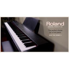【搖滾玩家樂器】全新 公司貨 ROLAND F-20 F20 88鍵 數位鋼琴 電鋼琴 羅蘭, 1個, 黑色