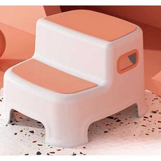 접이식러닝타워 주방발판 사다리 낙상방지 헬퍼, 그레이+실리콘 패드 블루