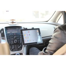 【逸品汽車百貨】車用 冷氣出風口 平板電腦支架 6.5吋 10吋適用 NEW IPAD MINI 3 4 可360度旋轉, 1個, 黑