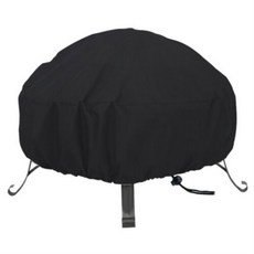 방수 파티오 화재 구덩이 커버 블랙 UV 보호기 그릴 바베큐 정원 마당 라운드 캐노피 가구 스토브 6 크기, 06 01 30 inch