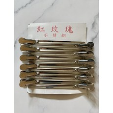 【IU SHOP】台灣製 紅玫瑰不銹鋼髮夾 鴨嘴夾 美髮乙丙級考試檢定, 玫瑰夾 / 單入, 紅玫瑰