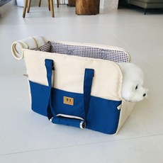 10비파 반려동물 이동장 이동장 캐리어, 1개, 블루