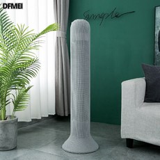 DFMEI 加厚純色彈力布塔扇罩塔扇防塵罩電風扇套保護套罩收納, 1個, 淺灰:XXL碼(原加大號)