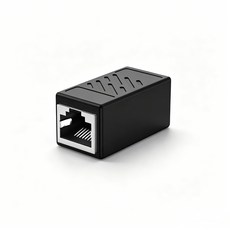 RJ45 커플러 CAT6 FTP 랜선 연결 커넥터 1Gbps LAN 케이블 연장 젠더, 1개, 블랙
