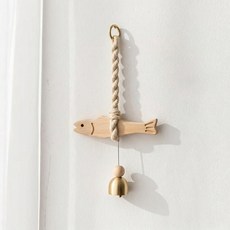 온하루 액막이 명태 도어벨 개업 선물 집들이 선물 현관문 우드 인테리어, 액막이우드명태