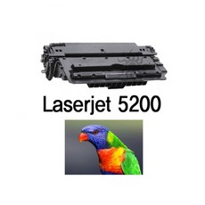 Laserjet 5200 프린터 카트리지 교체 선명한 재생 토너 블랙