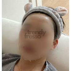 넛츠샵 토끼 세안밴드 그레이 세안용헤어밴드