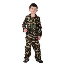台北寶貝多 兒童軍人服 萬聖節變裝派對服飾, 1個, XL