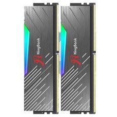 킹뱅크 DDR5 하이닉스 에이-다이 6800MHz C32 블레이드 데스크탑용 램 16GB 블랙 2개입 KR468032, 1개