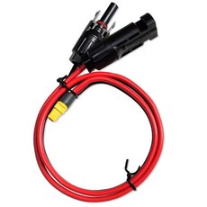 MC u20114 ~ XT60 12AWG 태양광 충전 케이블 10FT IP67 방수 30A 태양광 연결선 휴대용 발전소 RV 캠핑 비상 상황, 2FT