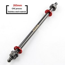 오토바이 스윙암 프론트 액슬 키트 골드 티타늄 육각 씰 전기 자전거 모페드 커스텀, 4. black 265mm, 1개