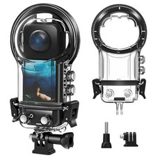 Coyktonty Insta360 X5 50M 다이브 케이스 보호 수중 쉘 브래킷 마운트 어댑터 액세서리 포함 방수 하우징, Coyktonty Insta360 X5,50M 다이브