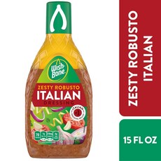 위시본 Wish-Bone Zesty Robusto Italian Salad Dressing 제스티 로부스토 이탈리안 샐러드 드레싱, 2개, 444ml