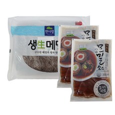 면사랑 생생메밀면1kg 1개+칠갑 가쓰오모밀소스200ml 5개 5인분, 200ml