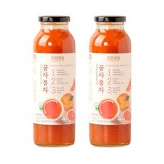 자연주의 국산 사양벌꿀 꿀자몽차, 2개, 610g, 1개입