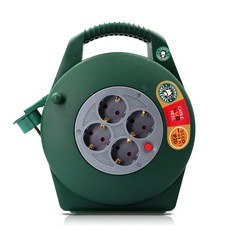 러그박스 4구 10m 슬림형 코드릴 그레이그린 고용량 3000W, 1개
