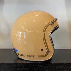 Chief Ticuna 金線騎士帽 3/4罩 半罩 安全帽 復古帽, 駝色(下單前請先詢問庫存 勿直接下單),L