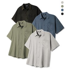 트릴리온 TRILLION 린넨 피그먼트 워시드 포켓 반팔 셔츠_4color TRSSH40 119803