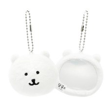 농담곰 담곰이 봉제 거울 미니 키링 캐릭터 굿즈 친구 선물, 1개, 농담곰 담곰이 봉제거울 미니키링, 6cm