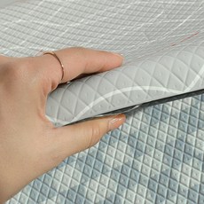 3cm 두꺼운 푹신한 생활방수 국산 PVC 주방 발매트 30T, 1개, 체크