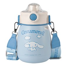 BEDDYBEAR Cinnamoroll兒童保溫杯附背帶, 雲朵大耳狗, 1個, 850ml