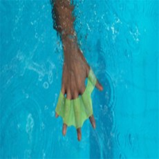 신라Pick 수영 물갈퀴 장갑 수영물갈퀴오리손, 블루 M