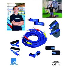 COTA獨家 日本 新式 可攜式運動訓練拉力繩，輕巧便攜，多種阻力選擇，全身鍛鍊，提升握力, 1個