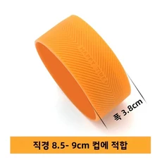 두꺼운 실리콘 컵 슬리브 유리 찻잔용 열 저항 미끄럼 방지 강력한 보호 커버 직관형 강함