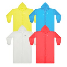 콜핑 공용 사계절 우비 유니레인코트 KFA4053U, RED, 1개