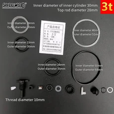 버티컬 잭 수리 키트 액세서리 오일 도장 플러그 방진 유압, 02 B