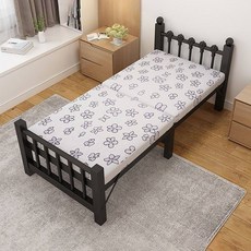 원룸 미니멀 철제 침대프레임 공간절약할 있는 싱글 접이식 침대, D02