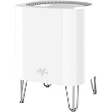 Vornado QUBE50 가정 침실 사무실용 소형 공기 청정기 화이트 - HEPA 필터 애완 동물 연기 제거 3단계 여과 프로세스