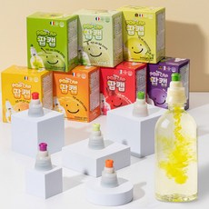팝캡 제로슈가 키즈 비타민 휴대용 음료 캡 7가지맛 택1(5개입x1박스), 5개입, 5ml, 석류