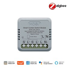 미니 커튼 스위치 모듈 로커 리셋 스마트 홈 원격 제어와 작동, 색상: 2. Zigbee Module, 1개