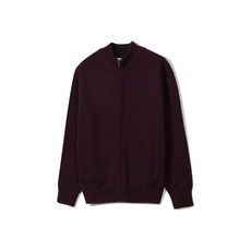 [국내매장 정품] 노티그 울혼방 니트 집업 가디건 와인 642218