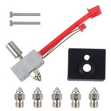 스프라이트 압출기 업그레이드 히터 블록 키트 고온 300 티타늄 히트브레이크 도금 구리 노즐 핫엔드 크리얼리티 엔더 3 S1Pro CR10 스마트 프로 세르문 V1Pro 3D, B-High Temperature