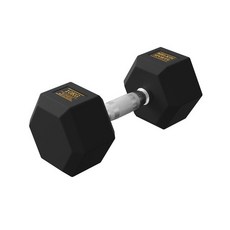 멜킨스포츠 육각 덤벨 고급 고무 아령 헬스 운동 기구, 10kg, 1개