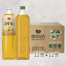 동원 차음료 식수대용 에코보리차 1.5L x12개 + 옥수수수염차 1.5Lx12개 탕비실 사무실 1.5L 24개