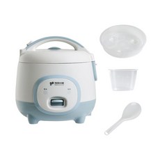 키친아트 미니 전기밥솥 KRC-6903 찜기포함 2~3인용 싱글 자취 원룸, 혼합색상