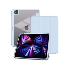 山水之寶 清透款三折支架 內置筆槽平板保護殼 適用於 OPPO