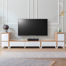 보넬 2400 서랍 낮은 거실장 수납 TV거실장 티비다이 티비장 TV다이, 네이비