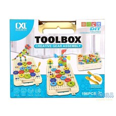 小胡玩具 3D立體齒輪積木 DIY拼裝積木 兒童玩具, 1個