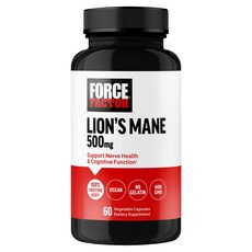 Force Factor 獅鬃菇 500毫克 素食膠囊, 1個, 60錠